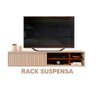 Rack Suspenso Ripado para TV Até 70 Polegadas Off White Nogueira Guido Shop JM - 2