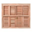 Ver imagem 1 de Janela de Madeira Veneziana Abrir/guilhotina Reto Eucalipto Grandis Rosa - 1,00 (a) X 1,60 (l)