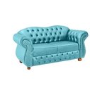Ver imagem 1 de Namoradeira Chesterfield Merlo 2 Lugares - Suede Tiffany / Decoração, recepção, sala tv estar