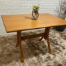 Mesa X de Madeira Maciça 120x80 Mel - 3