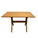 Ver imagem 5 de Mesa X de Madeira Maciça 120x80 Mel