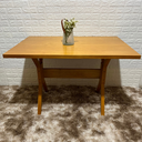 Ver imagem 1 de Mesa X de Madeira Maciça 120x80 Mel