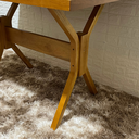 Ver imagem 4 de Mesa X de Madeira Maciça 120x80 Mel