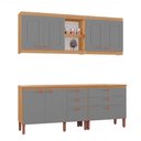 Ver imagem 3 de Cozinha Genebra Modulada Composta por 04 Módulos 100% Mdf com Armários e Balcões