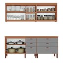 Ver imagem 5 de Cozinha Genebra Modulada Composta por 04 Módulos 100% Mdf com Armários e Balcões