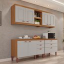 Ver imagem 1 de Cozinha Genebra Modulada Composta por 04 Módulos 100% MDF com Armários e Balcões