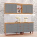 Ver imagem 1 de Cozinha Genebra Modulada Composta por 04 Módulos 100% Mdf com Armários e Balcões