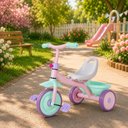 Ver imagem 2 de Triciclo Infantil com Pedais e Cestinha - Rosa