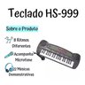 Teclado com Microfone HS-999 Preto Dm Brasil - 4
