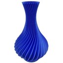 Ver imagem 1 de Vaso Espiral 3D Plantas Decorativo 18 cm Azul Brilhante