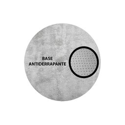 Tapete Redondo 1,20m Quarto Sala Escritório Pelo Macio.:prata - 4
