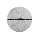 Ver imagem 3 de Tapete Redondo 1,20m Quarto Sala Escritório Pelo Macio.:prata