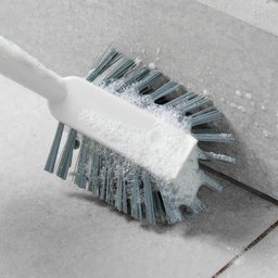 Escova de Limpeza Angular Flow Bege Escovão Limpar Piso Banheiro Chão ou - 3