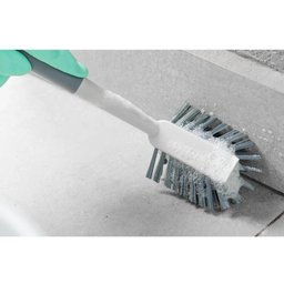 Escova de Limpeza Angular Flow Bege Escovão Limpar Piso Banheiro Chão ou - 5