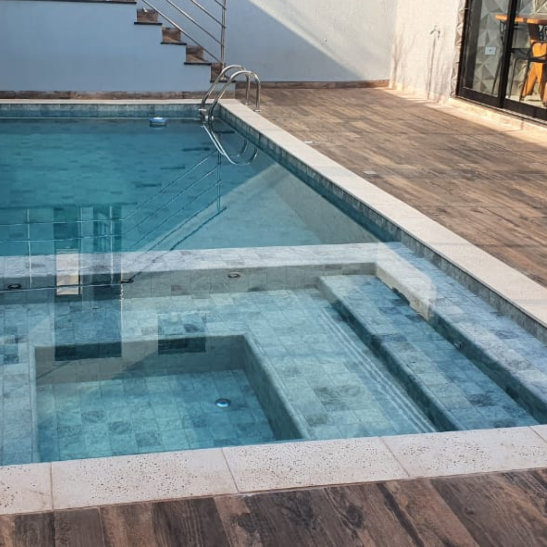 Borda Atérmica Piscina reta boleada Malibu 50x20x1,5cm - Fendi  Areia de Quartzo - 3