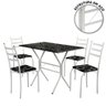 Mesa De Jantar 4 Cadeiras Branco Goiânia Shop JM - 2