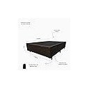 Ver imagem 5 de Base Cama Box com Baú Solteiro, Queen, Casal, King Suede Marrom - Marrom - Casal