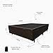 Ver imagem 5 de Base Cama Box com Baú Solteiro, Queen, Casal, King Suede Marrom - Marrom - Casal