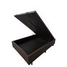 Base Cama Box com Baú Solteiro, Queen, Casal, King Suede Marrom - Marrom - Casal - 15