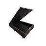 Base Cama Box com Baú Solteiro, Queen, Casal, King Suede Marrom - Marrom - Casal - 2
