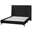 Ver imagem 1 de Kit Cabeceira e Base Cama Box Orgânica Montreal 199x219cm King Size Bouclê - Sofa Store:bouclê Preto