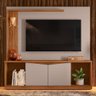 Estante Home Theater Tucson 1.8 para Tv até 70” Cinamomo Mel/grigio - Mobler - 2