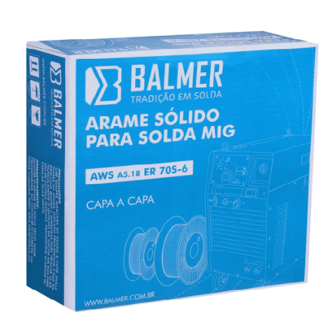 Arame Mig 0.8mm 15kg Rolo Aws 70s6 Balmer 30005905