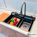 Ver imagem 1 de Cuba Gourmet Smart Multifuncional Pia Cozinha Inteligente Completa Torneira Lavador de Copos