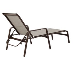 Kit Moveis Piscina Jogo de Mesa 4 Cadeiras Aluminio, 2 Espreguiçadeiras e Guarda Sol Ombrelone - 6