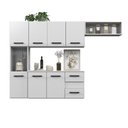 Ver imagem 5 de Kit Armário de Cozinha Juliete Multiuso Compacta Suspensa com 7 Portas e 2 Gavetas