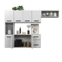 Ver imagem 6 de Kit Armário de Cozinha Juliete Multiuso Compacta Suspensa com 7 Portas e 2 Gavetas