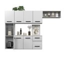 Ver imagem 7 de Kit Armário de Cozinha Juliete Multiuso Compacta Suspensa com 7 Portas e 2 Gavetas