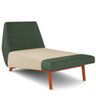Sofá Chaise Longue Sala de Estar Living Parisi D02 Couríssimo Verde B-89 Linho Bege D-463 - Lyam Dec - 1
