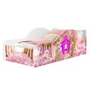 Ver imagem 1 de Cama Carro de Solteiro com Proteção Lateral de Mdf Adesivada de Carruagem para Quarto