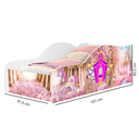 Ver imagem 3 de Cama Carro de Solteiro com Proteção Lateral de Mdf Adesivada de Carruagem para Quarto