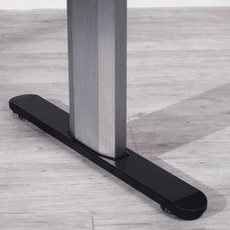 Mesa com Regulagem de Altura Elétrica Lift 97 Cm - Preto Fosco C/ Prata - 4
