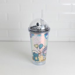 Copo Decorativo com Canudo e Luz Led Astronauta 460ml - 3