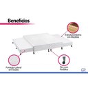 Ver imagem 3 de Cama Base c/Aux King Castor Poli White 193x203x27