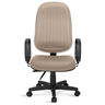 Cadeira Presidente Costura H Back C/braços Bege - 2