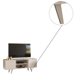 Rack Bancada Melissa TV 55 2 Portas Calacata Off White Tana Decor Madetec - 3