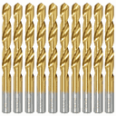 Ver imagem 1 de Broca Helicoidal Haste Paralela com Titânio Hss-tin - 4,0 Mm - 10 Unid. - 137,0007 - Rocast