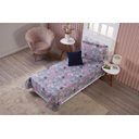 Ver imagem 3 de Colcha Cobre Leito Solteiro Infantil Menina Desenho Animado Borboleta + Capa de Almofada