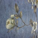 Ver imagem 5 de Papel de Parede Floral Azul Vinilico Lavável+ Cola Inclusa