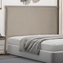 Ver imagem 5 de Cabeceira Decorativa King Size 1,95m Trento Suede Bege - Gran Belo