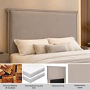 Ver imagem 3 de Cabeceira Decorativa King Size 1,95m Trento Suede Bege - Gran Belo