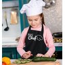 Avental Infantil Mini Chef - Estilo, Proteção para Criançada Cor:Preto - 1