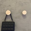 Ver imagem 1 de Kit 2 Ganchos Pendurador de parede Bola MDF 6mm 2 Tamanhos:Pinus