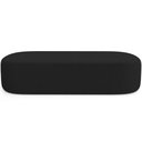 Ver imagem 3 de Kit 02 Puffs Decorativos Orgânicos para Living Quarto 195cm Doha W01 Bouclê Preto - Lyam Decor