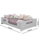 Ver imagem 2 de Cama Montessoriana Encanto Casal Grade Proteção Berço Decora