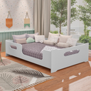 Ver imagem 3 de Cama Montessoriana Encanto Casal Grade Proteção Berço Decora